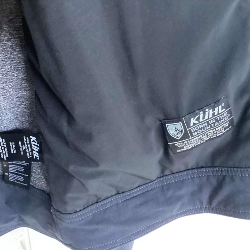 Kuhl Burr Jacket born in the mountains size large logos black - Picture 12 of 12